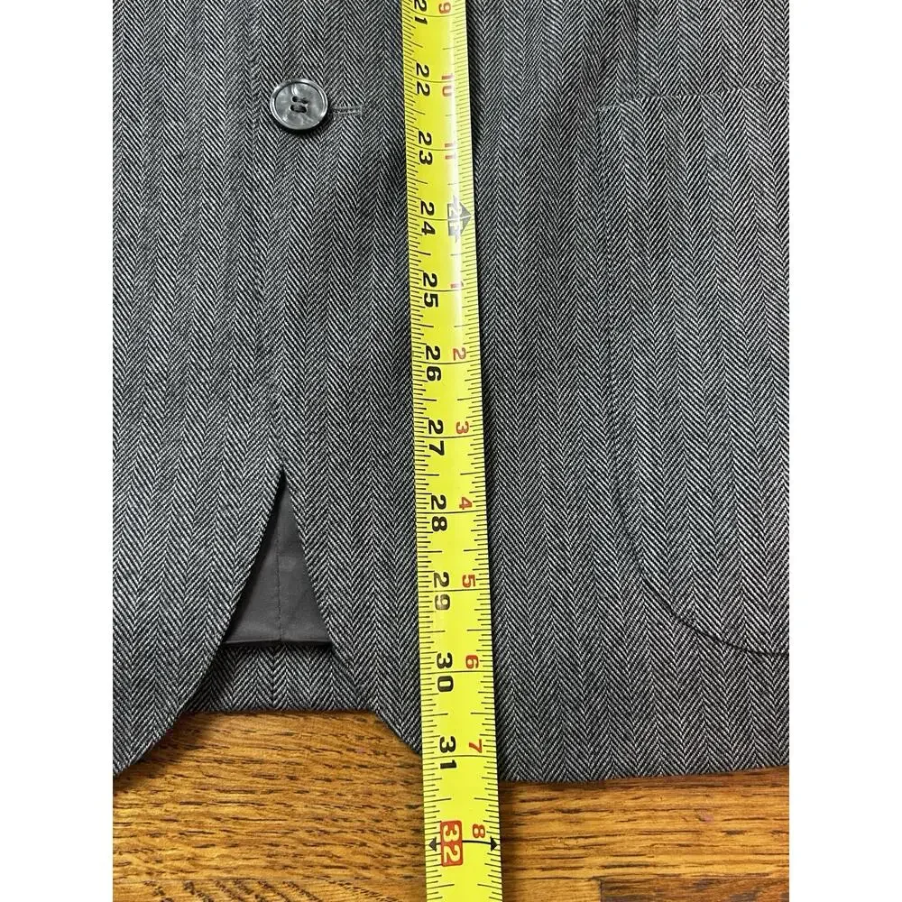 Spada Roma Blazer Sport Coat Mens 56 (US‎ 46) Gray Wool Two Button